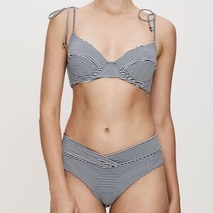 SAINT HELENA Cayo Bikini Bottom Navy Seersucker